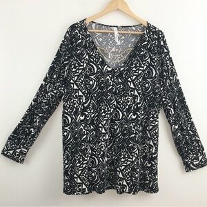 NY Collection | Abstract Print Blouse